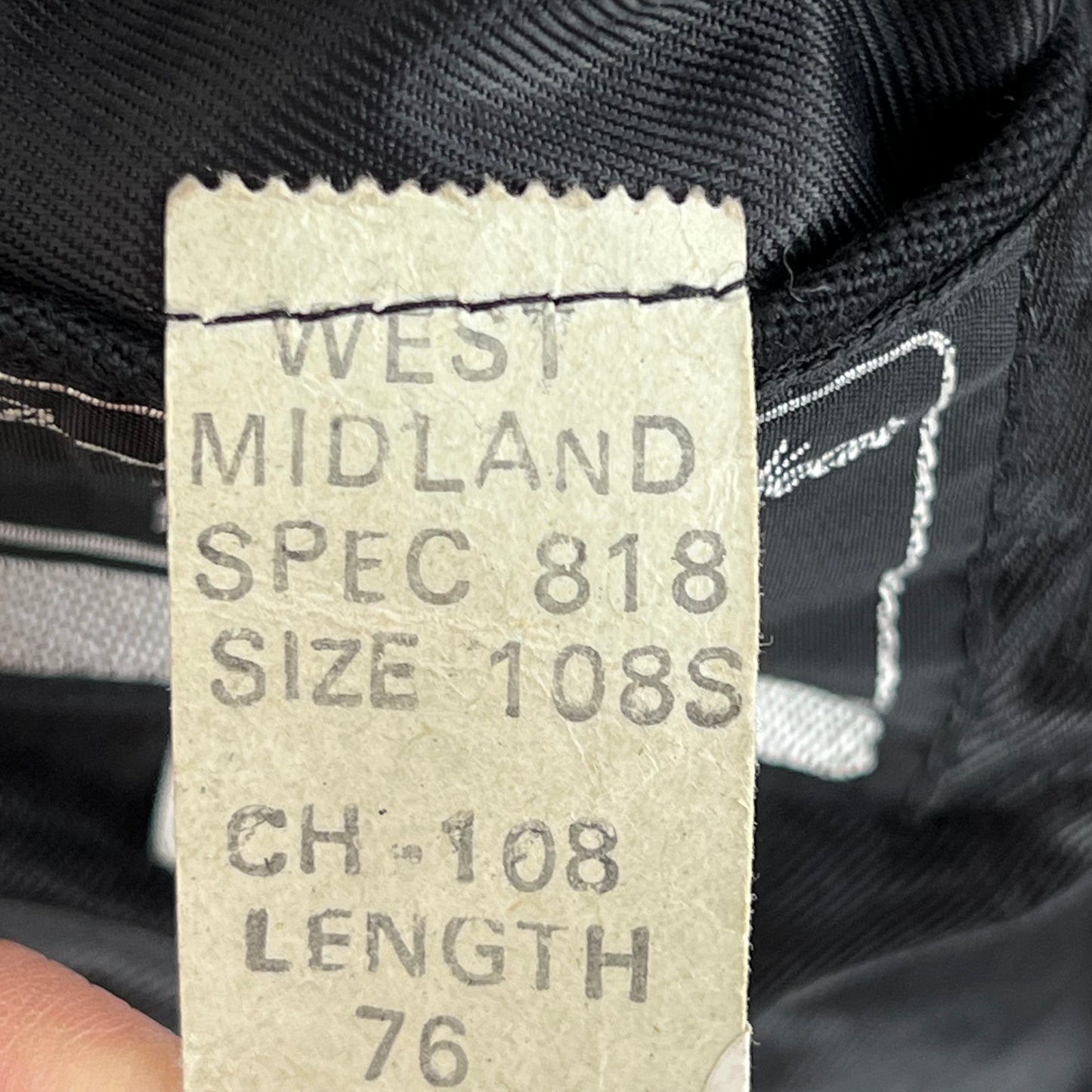 British Ministry of Defence Police Dress Jacket - West Midlands - Large