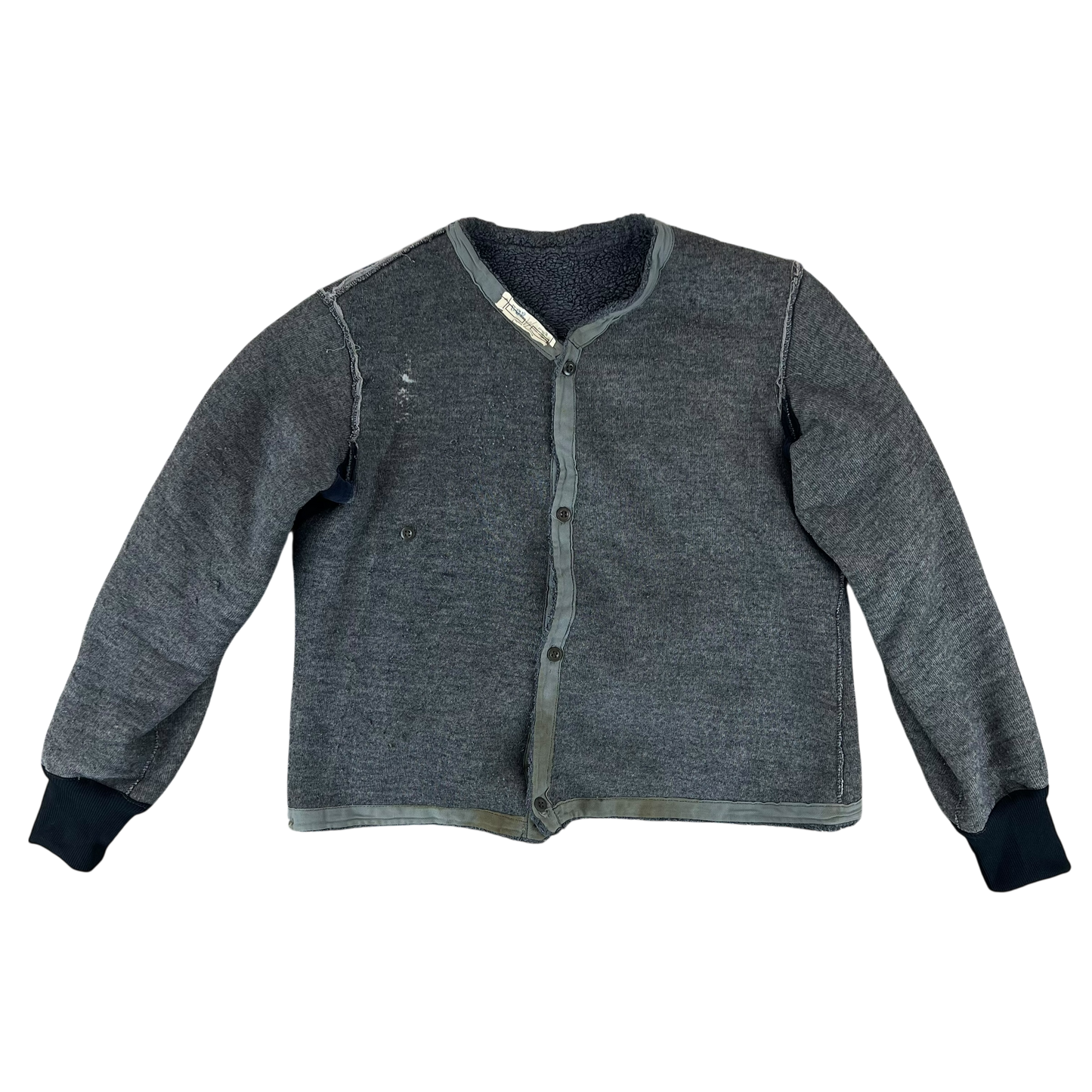 Czechoslovak Army Faux Fur Jacket Liner Cardigan M85 - X Large