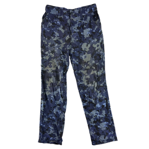 Romanian Navy M2017 Blue Camouflage Ripstop Trousers - W31 L31