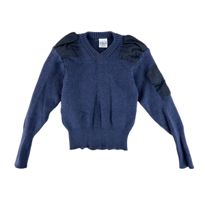 British RAF Wool V Neck Pullover Jersey Jumper - Small 82cm