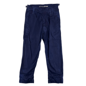 British Royal Navy 60s Cotton Action Working Dress Trousers - W34 L28.5