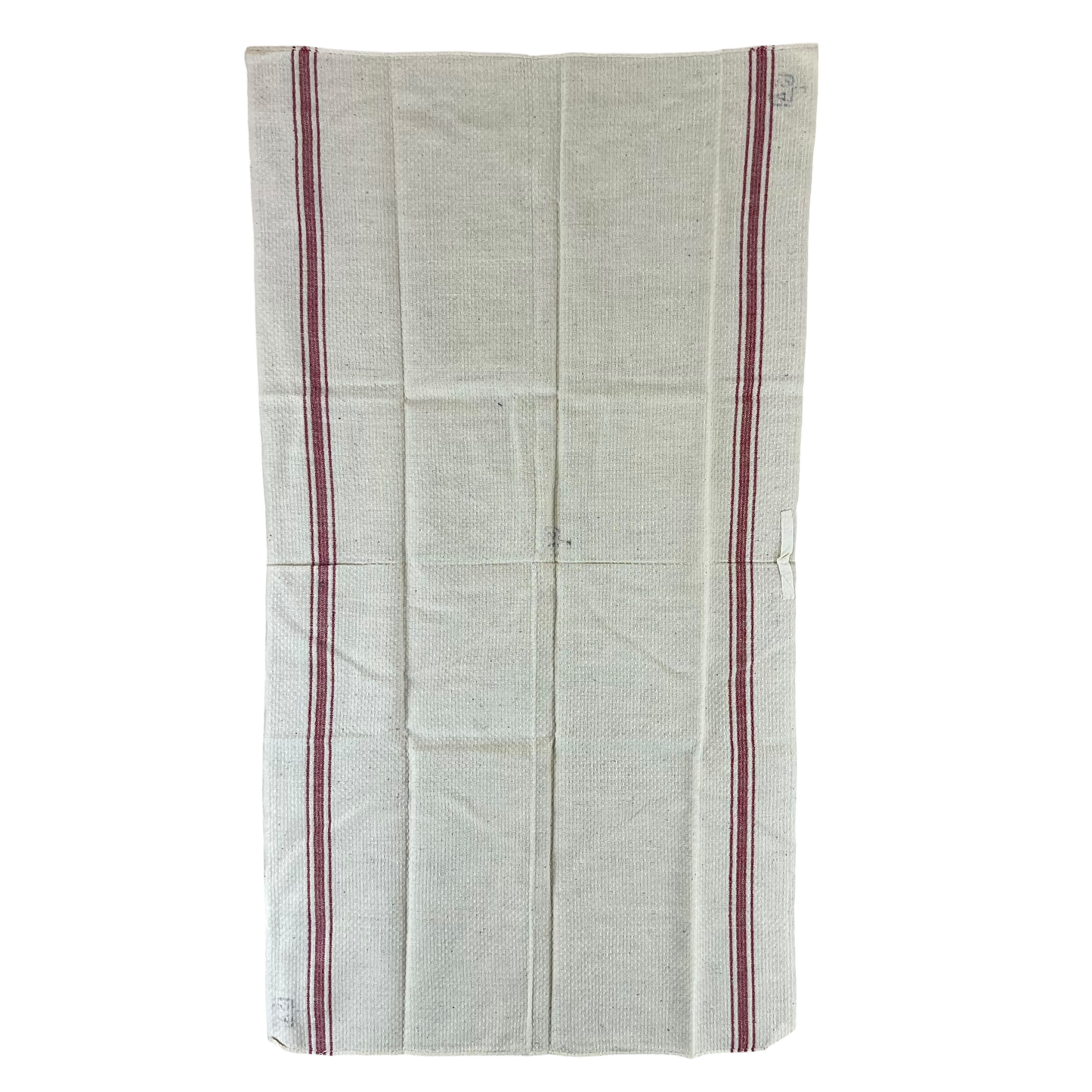 Finnish Army WW2 Cream w/ Red Stipe Tea Towel