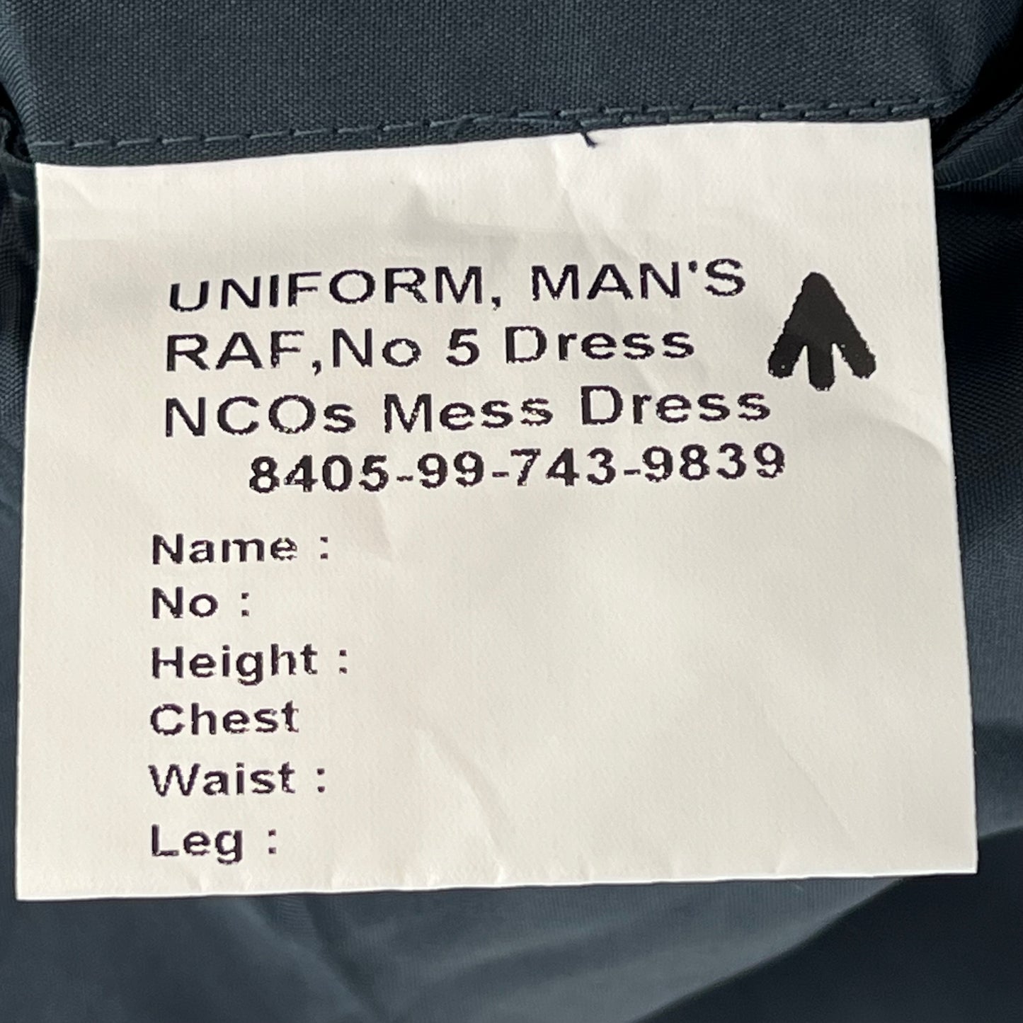British RAF No. 5 NCO Mess Dress Jacket - Large 108L