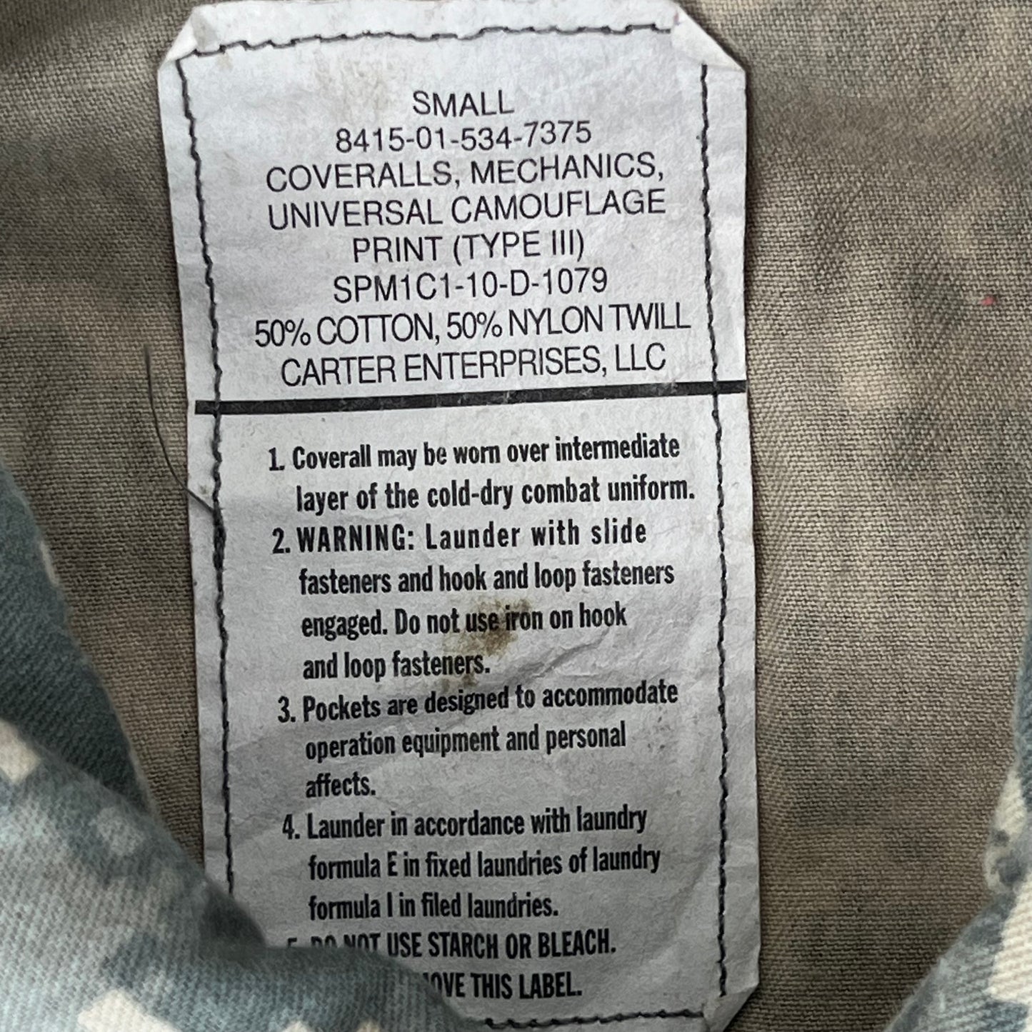 US Army UCP Pixel Camo Tanker Coveralls - Small / Medium