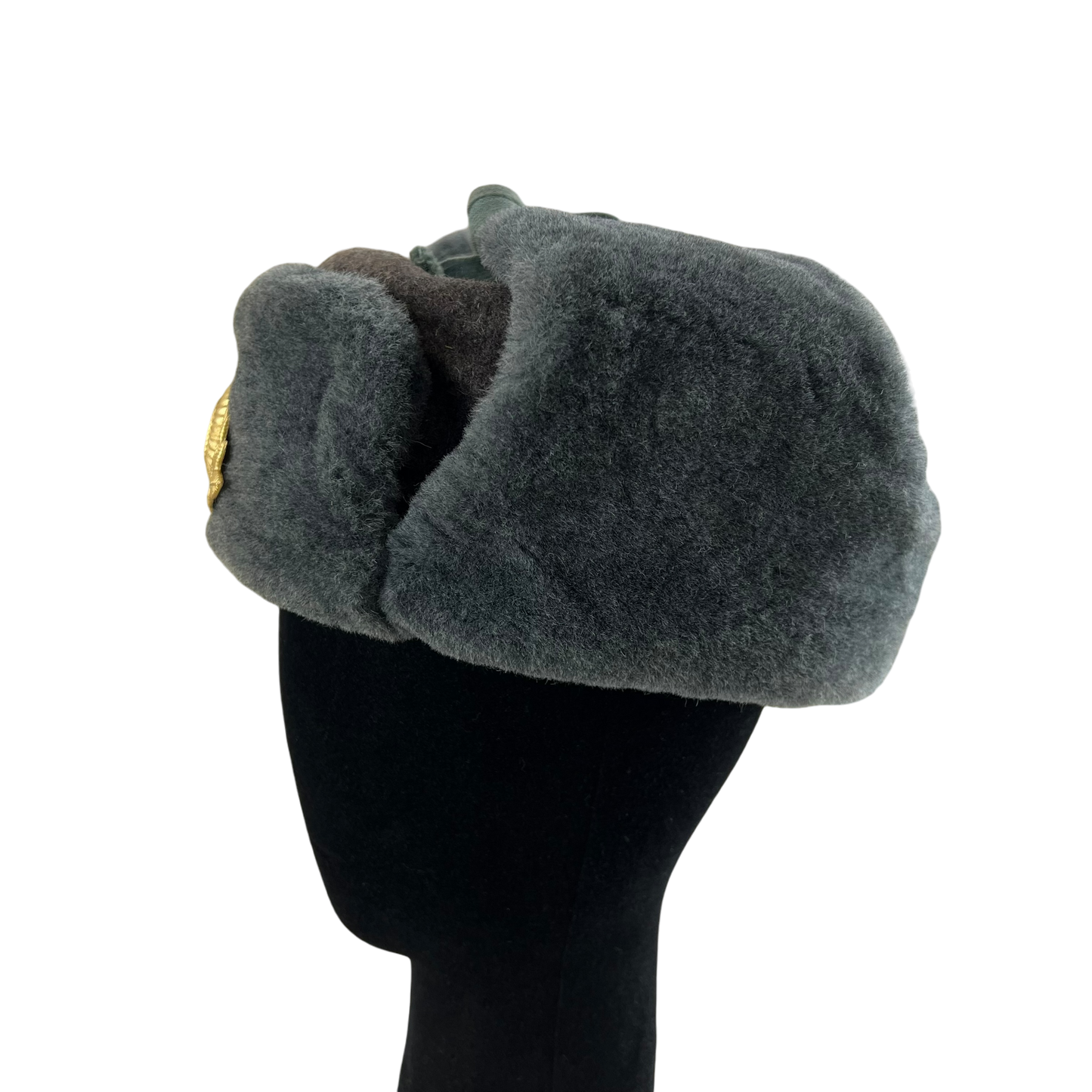 Soviet Red Army Officer's Grey Ushanka - Small