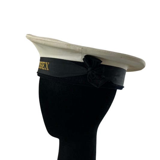 British Royal Navy WW2 Sailor's "Pork Pie" Hat - HMS Sussex - Small