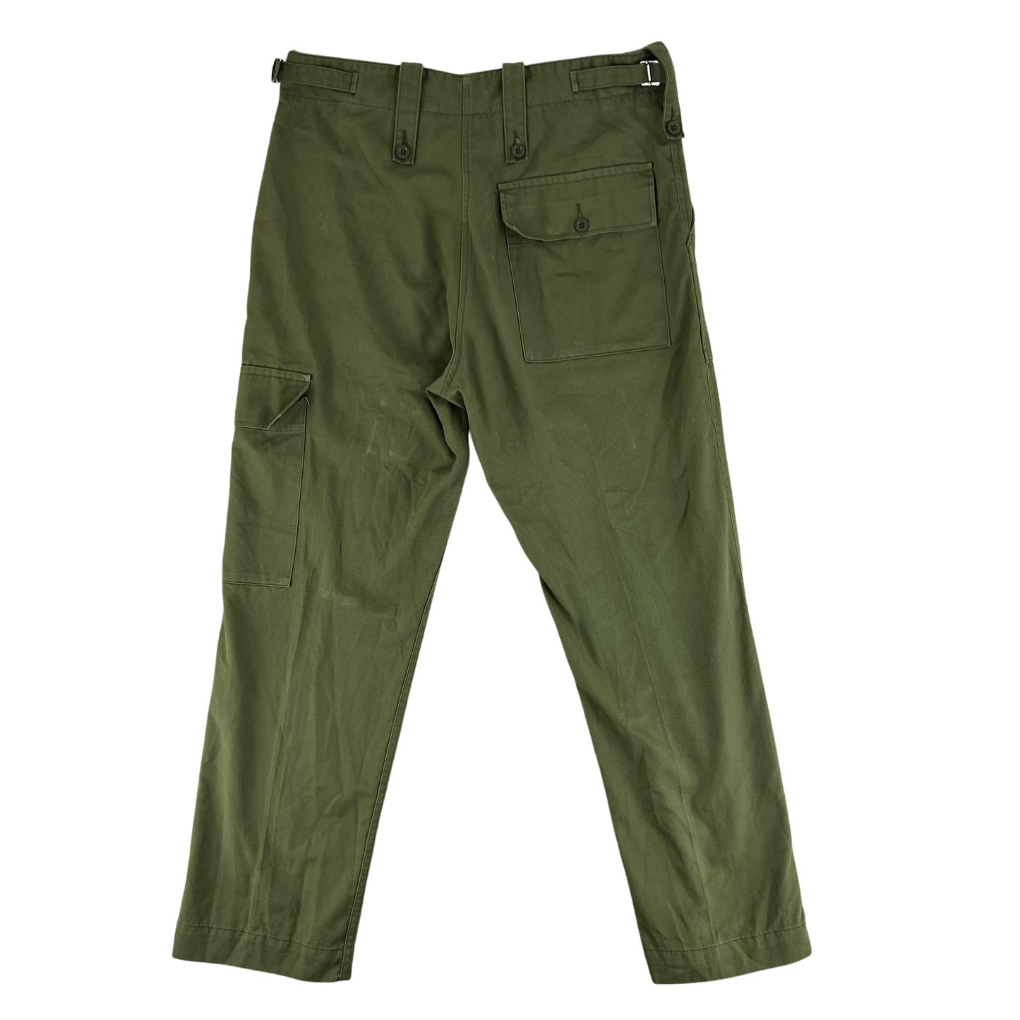 British Army Olive Green Fatigue Work Trousers - W33 L29