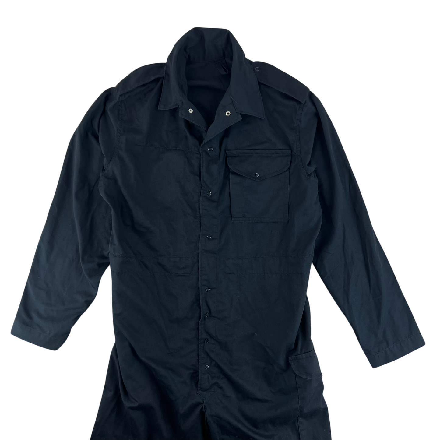 British Army 60s Black Coveralls - Large SIZE 8
