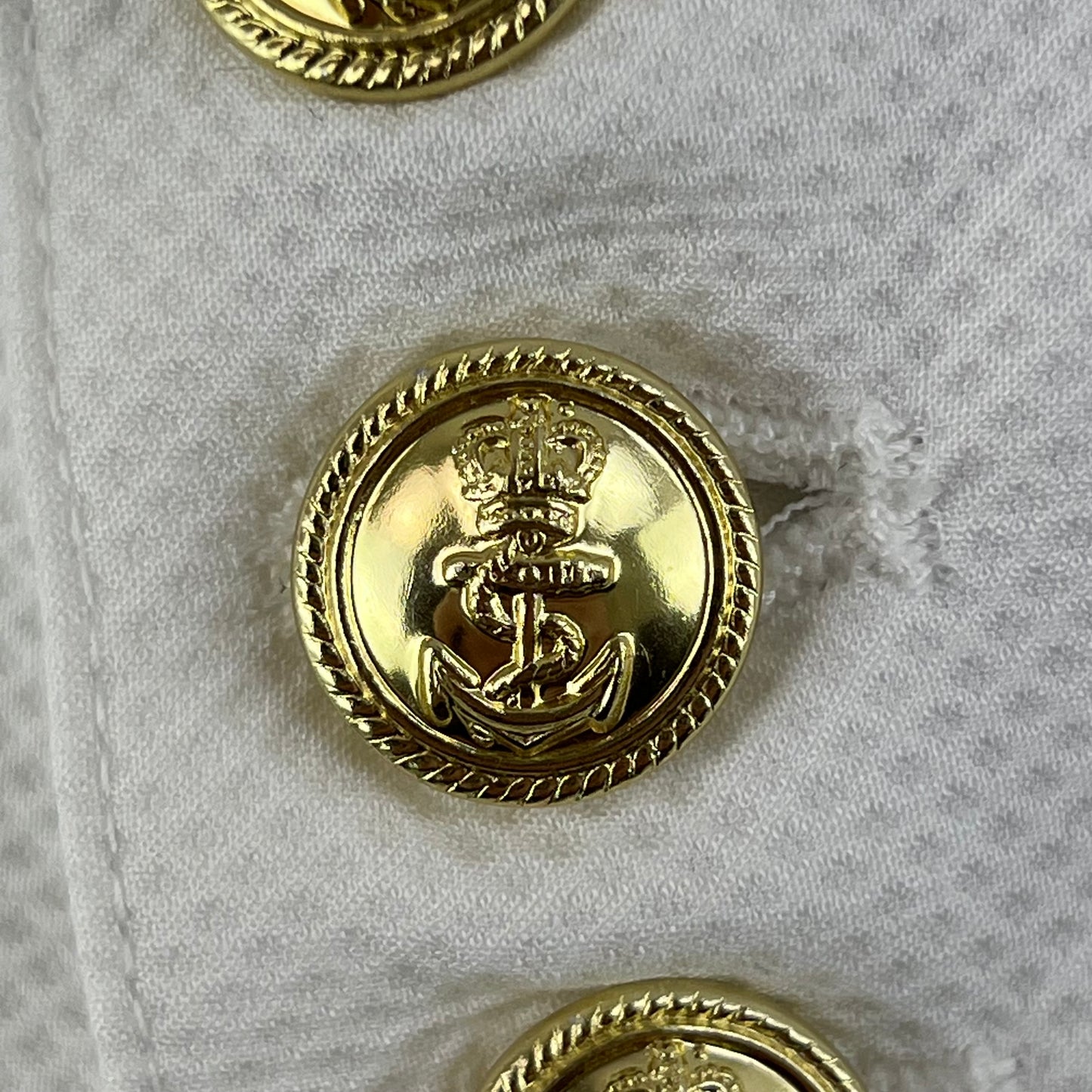 British Royal Navy & RM White Mess Dress Waistcoat -  Small / Medium
