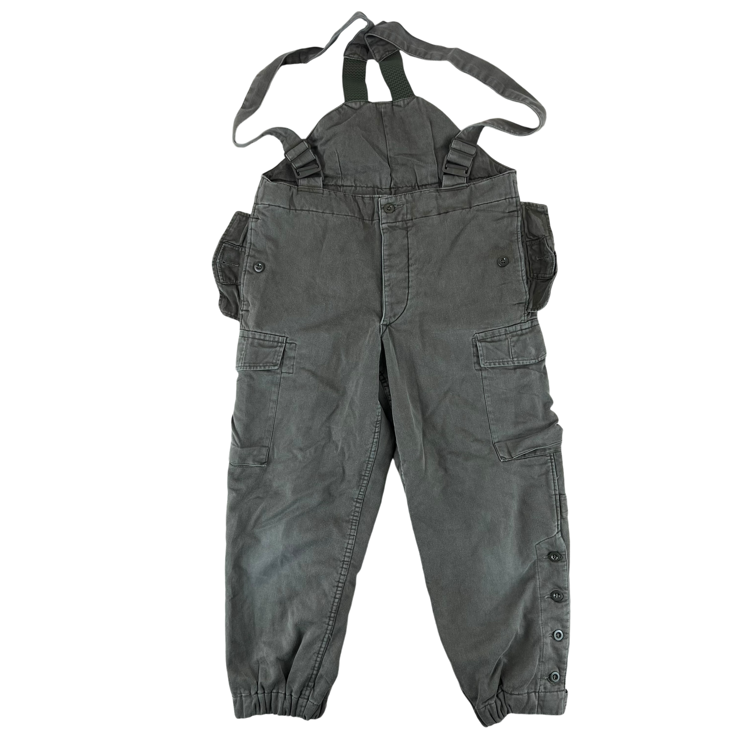 Austrian Army Thermal Insulated Olive Drab Bib Overalls - W35 L25