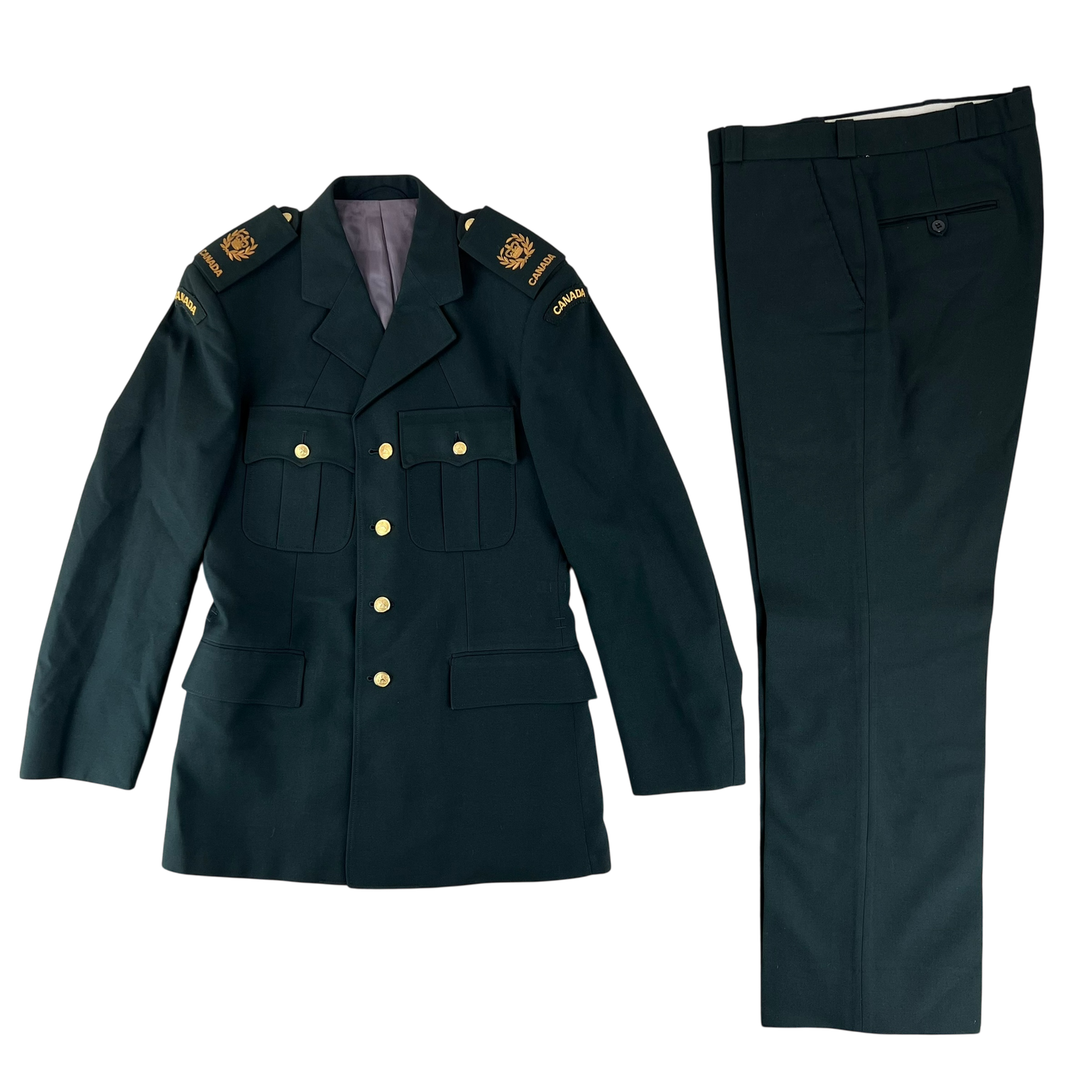 Canadian Army 80's Green Military Police Uniform Set - Medium