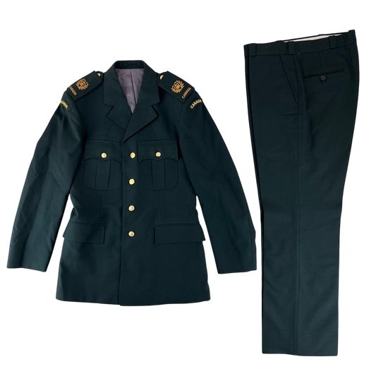 Canadian Army 80's Green Military Police Uniform Set - Medium