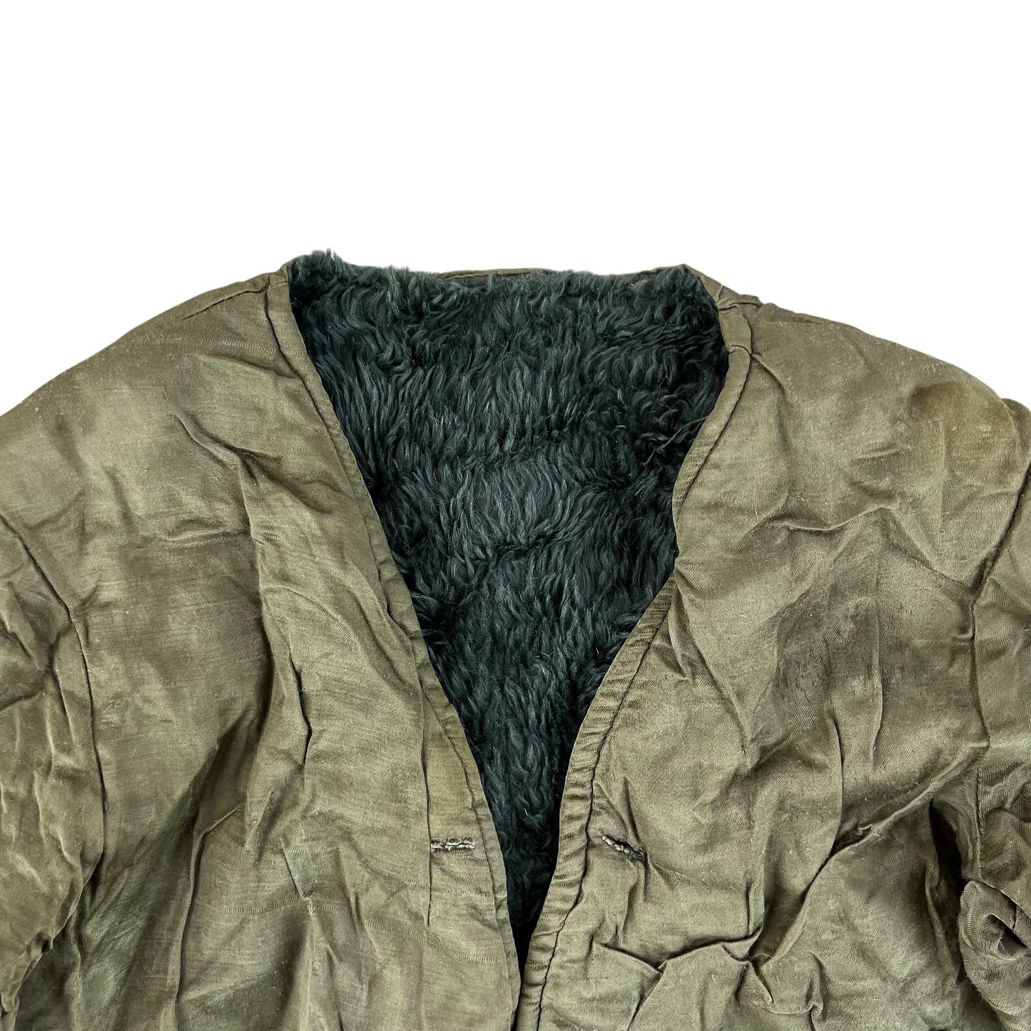 Greek Army M65 Faux Fur Jacket Liner - Medium
