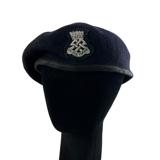 British Army Beret w/ Patch - Royal Yeomanry - Medium 58cm