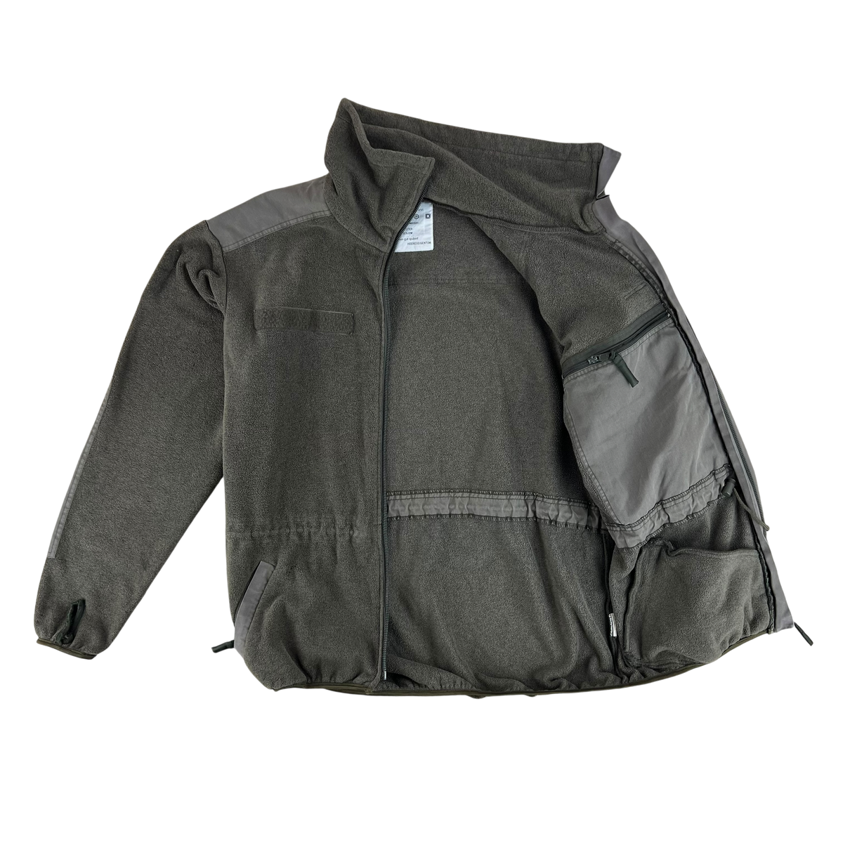 Austrian Army Olive Fleece Cardigan - Large 104-108 V/VI