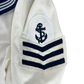 British Royal Navy Class II White Jumper Sailor's Top - Large 176/116