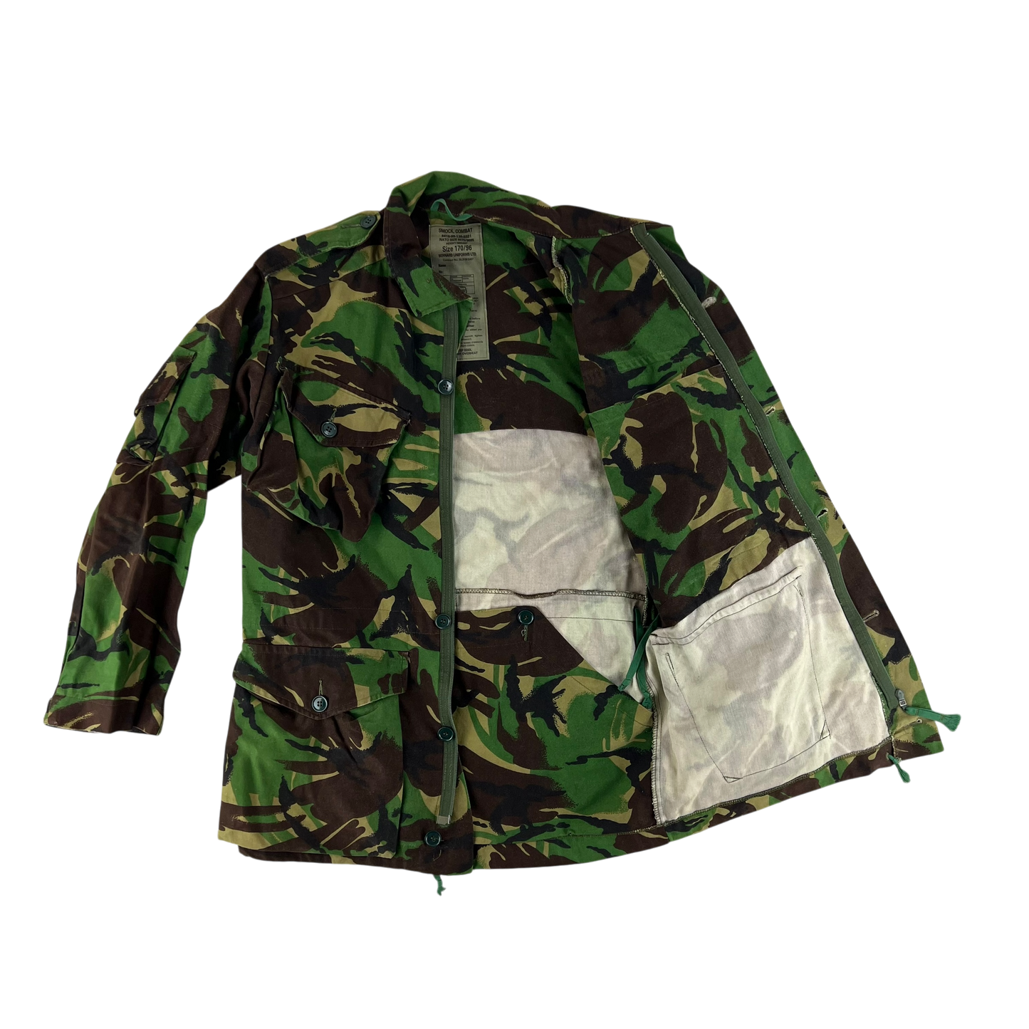 British Army 85 Pattern Woodland DPM Camo Combat Smock - Medium 170/96