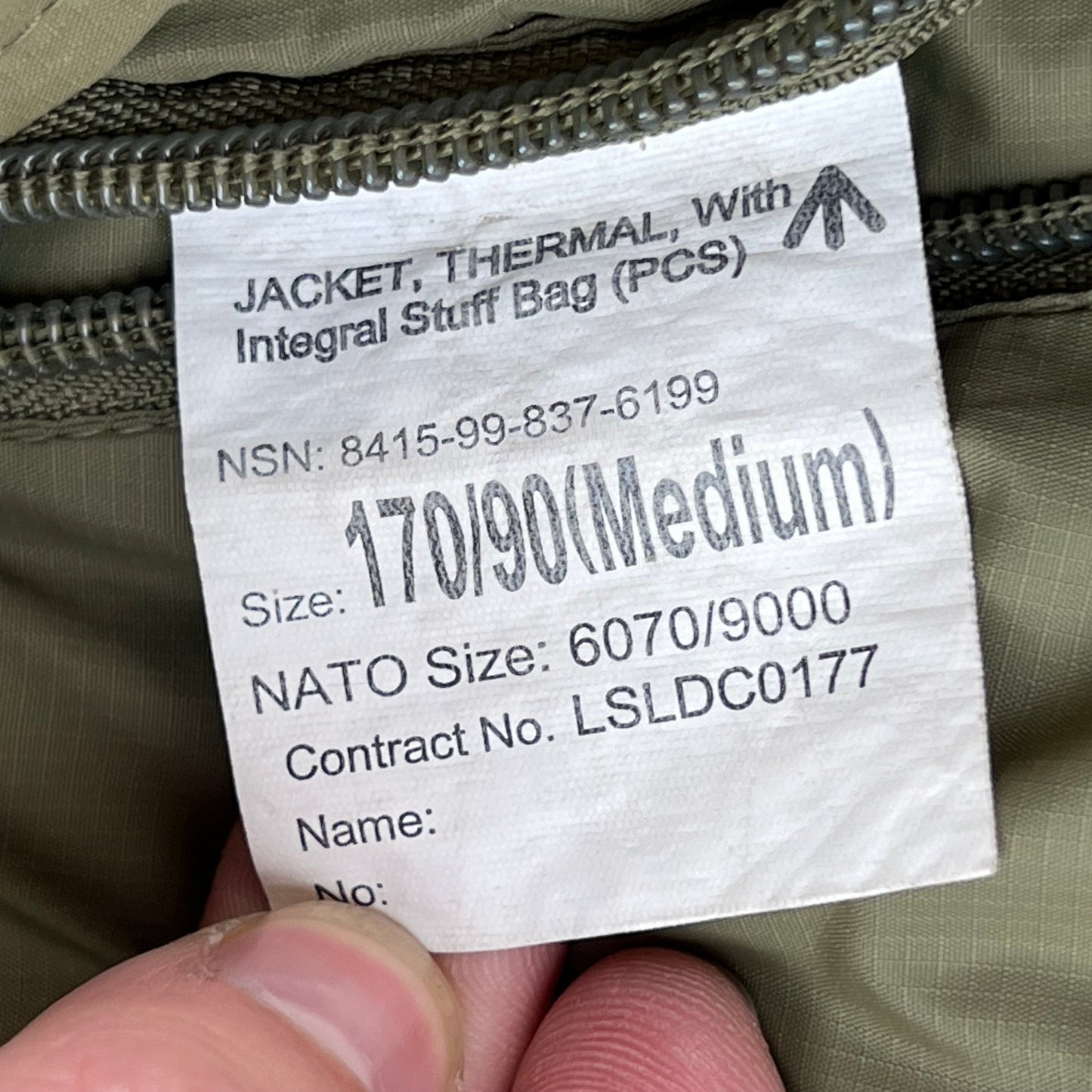 British Army Thermal Buffalo Jacket - Medium