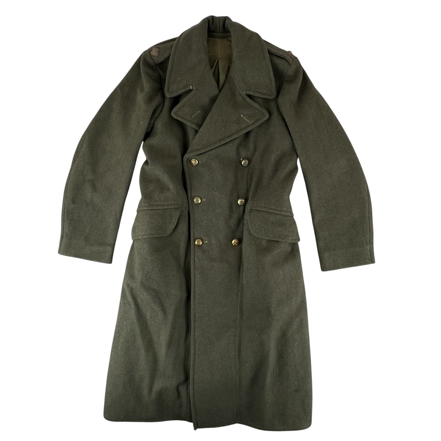 British Army WW2 1940 Pattern Wool Greatcoat - Royal Artillery - Large SIZE 9