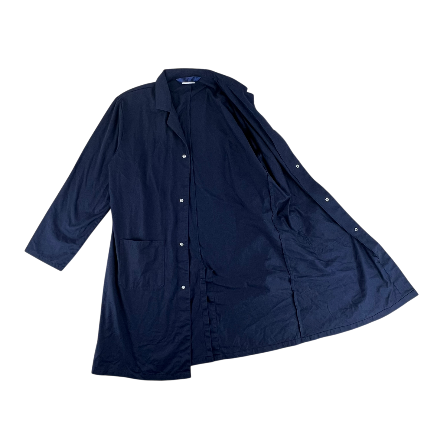 British Royal Navy Blue Dust Coat Overall - Medium