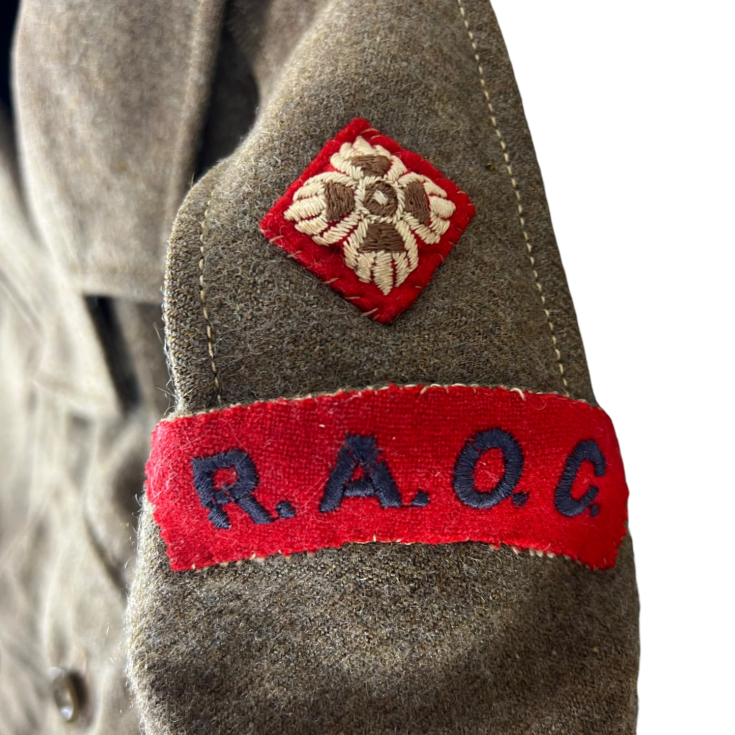 British Army 50s Khaki Ike 1949 Pattern Battle Dress Jacket - RAOC - Medium