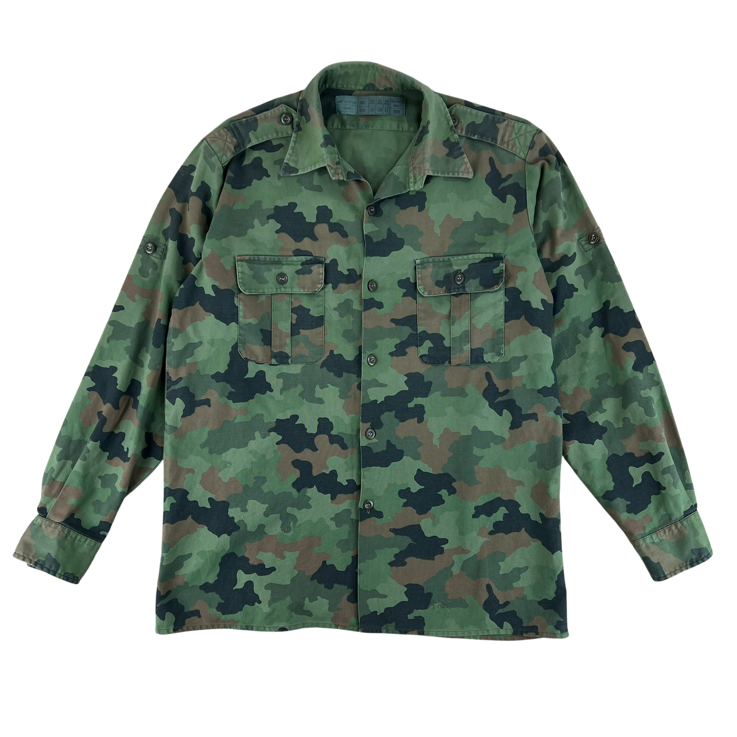 Yugoslav Army JNA M87 Oak Leaf Camouflage Shirt - Large