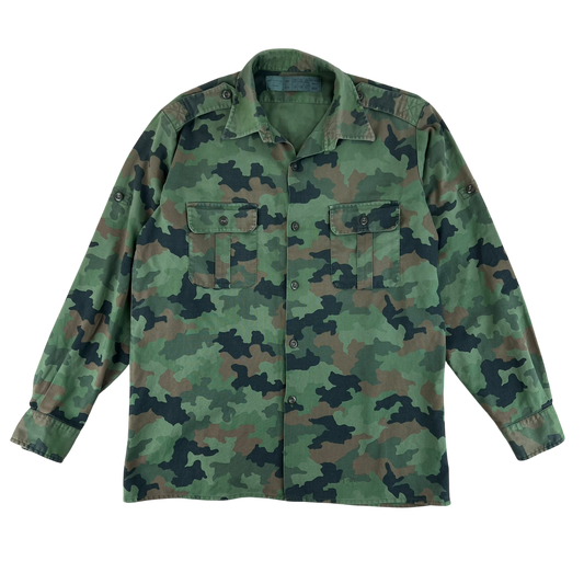 Yugoslav Army JNA M87 Oak Leaf Camouflage Shirt - Large