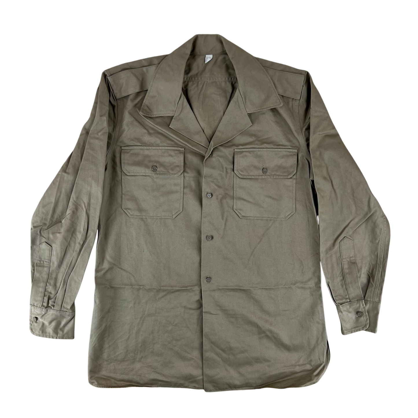 Greek Army M65 Khaki Shirt Long Sleeve - Medium