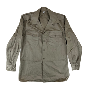 Greek Army M65 Khaki Shirt Long Sleeve - Medium