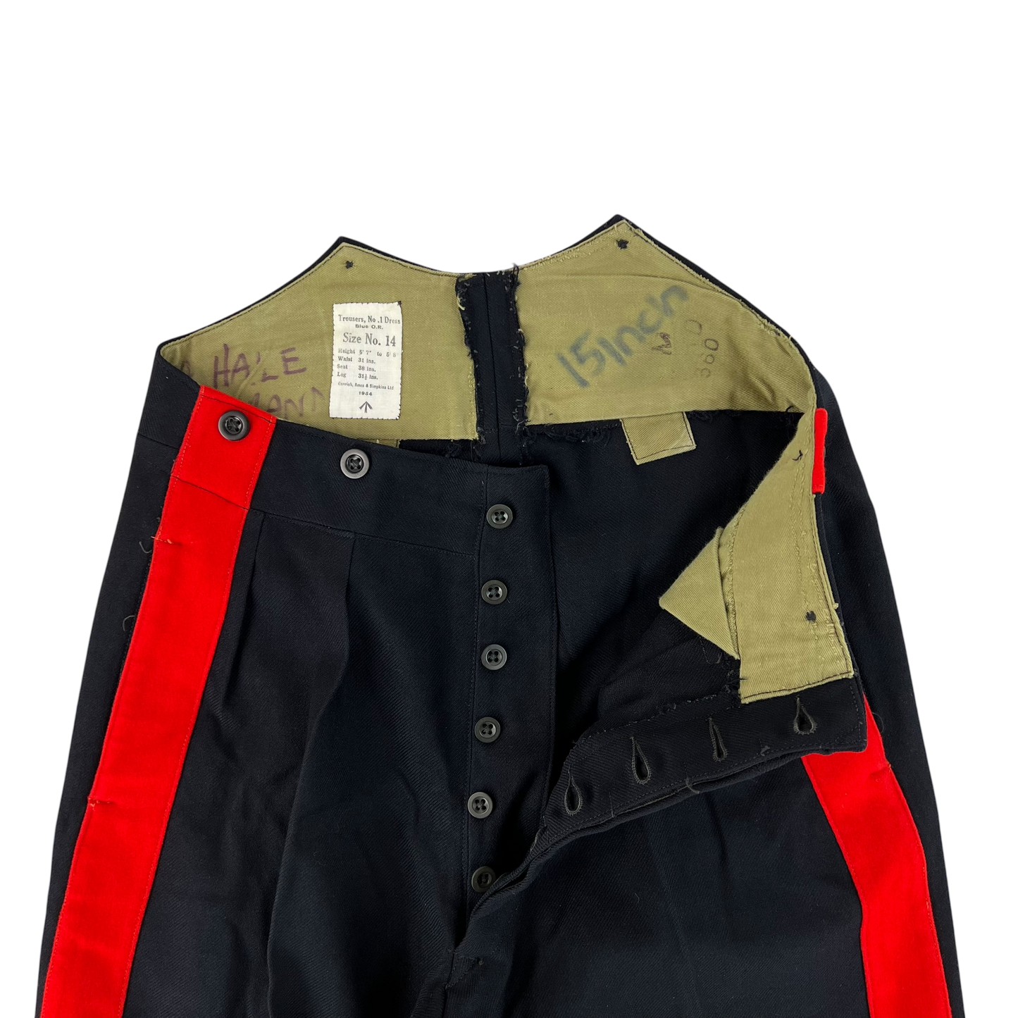 British Army 50s No1 Blues Dress Trousers - W31 L28.5