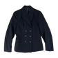 British Royal Navy Women's WRNS Diagonal Serge Black Blazer - Small SIZE 12