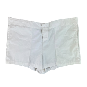 British Royal Navy 90s White Cotton PT Shorts - W34