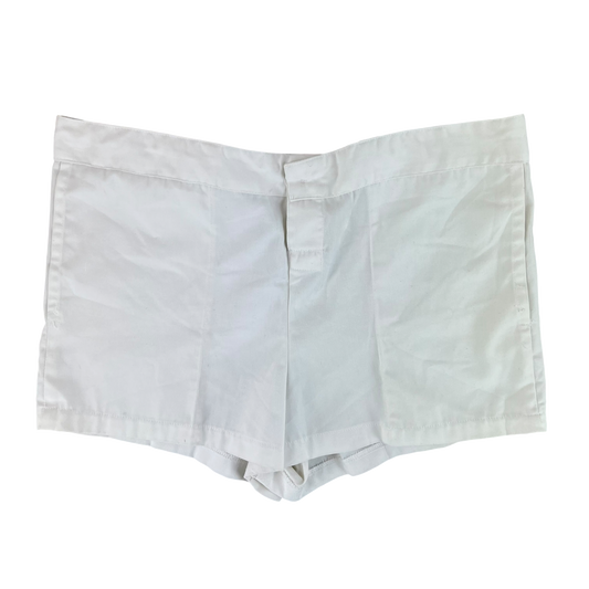 British Royal Navy 90s White Cotton PT Shorts - W34