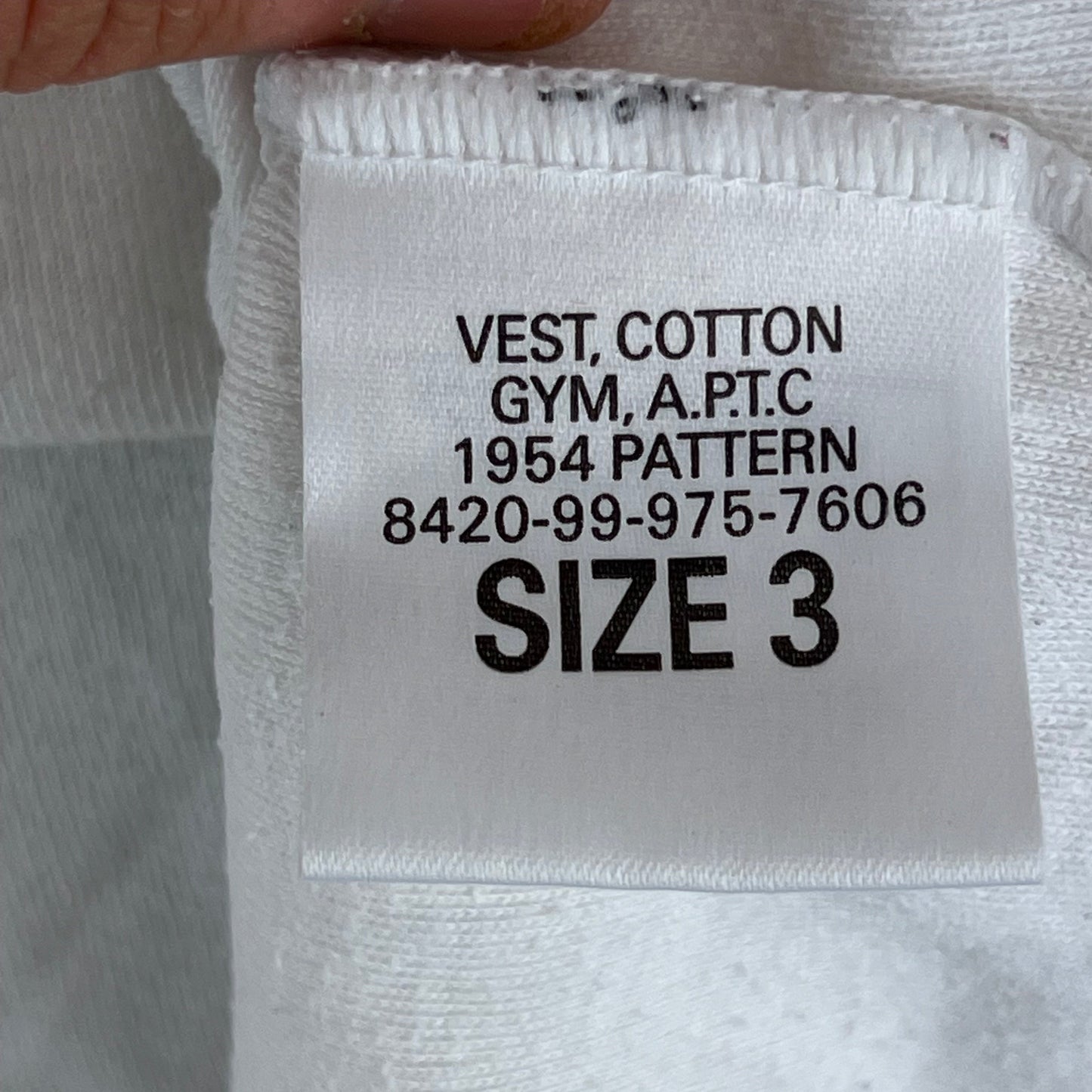 British Army PTI Vest 1954 Pattern - Medium