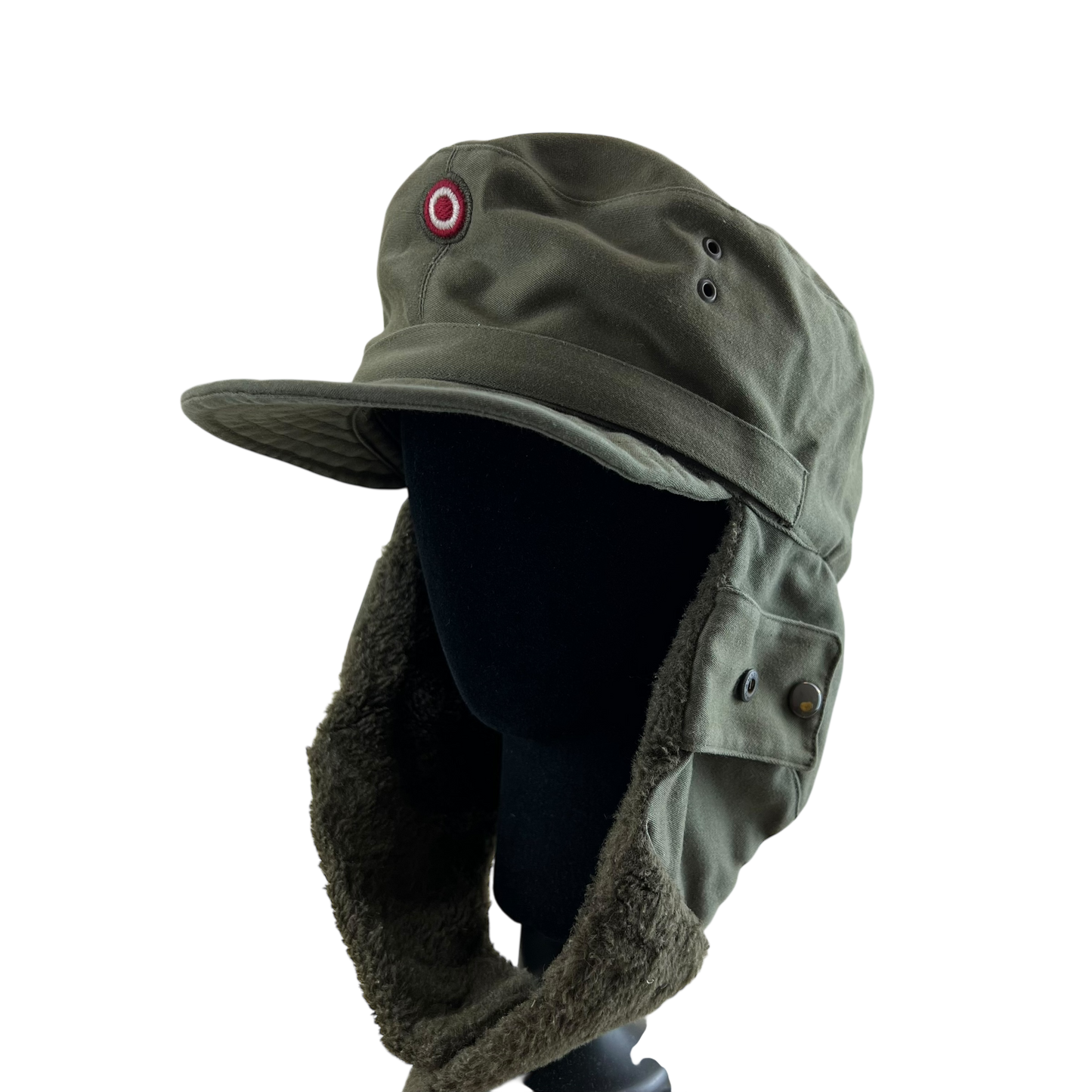 Austrian Army Olive Drab Cold Weather Trapper Cap - Medium 58cm