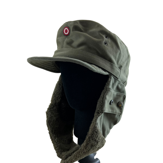 Austrian Army Olive Drab Cold Weather Trapper Cap - Medium 58cm