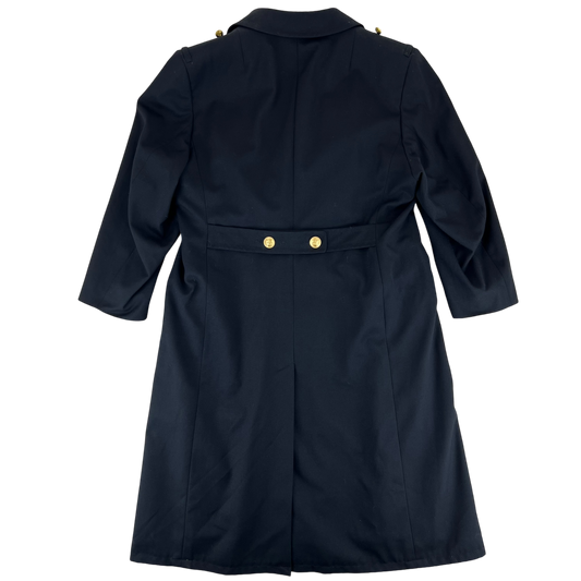 German Navy Three-quarter Gabardine Greatcoat w/ Liner - Large