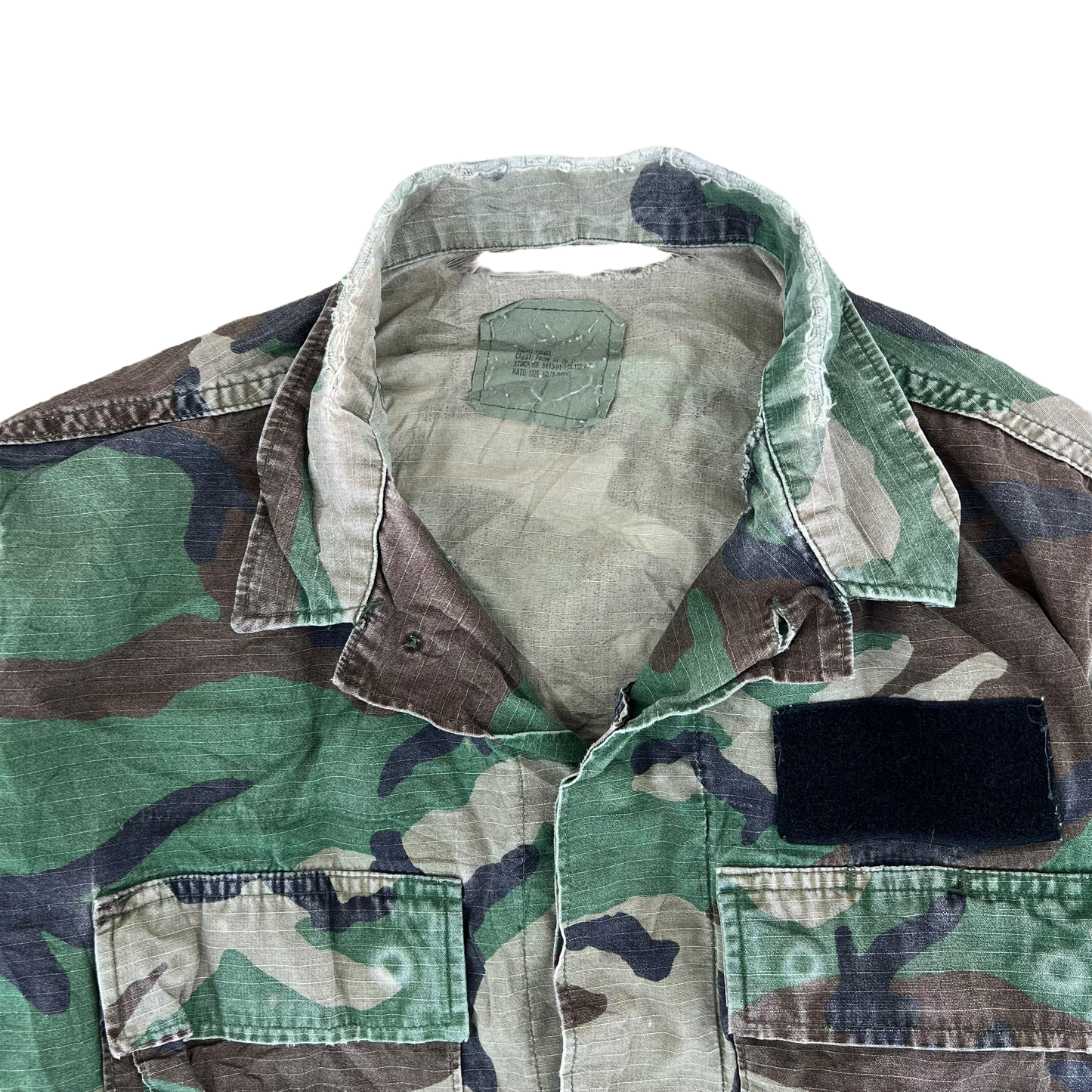 US Army M81 Woodland Camouflage BDU Combat Jacket - Medium / Small