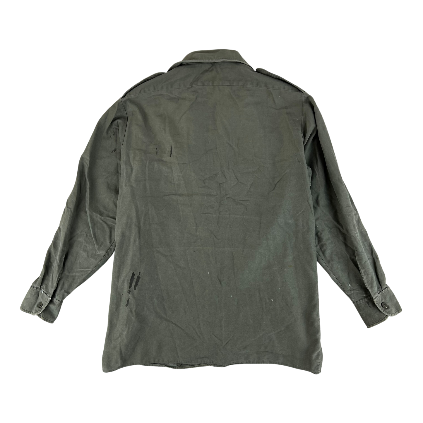 German Army Olive Green Long Sleeve Field Shirt - Large GrNr4