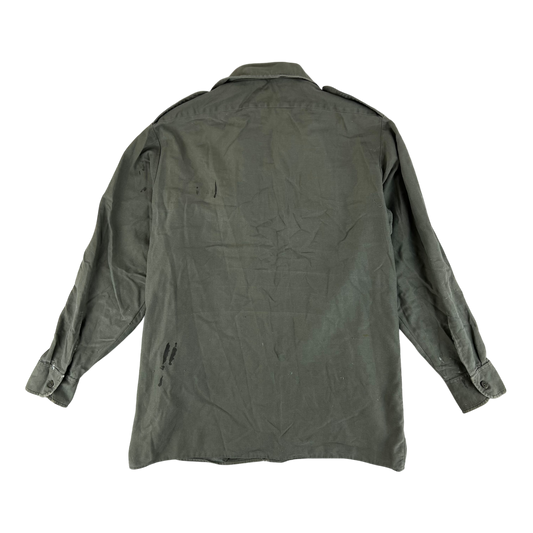 German Army Olive Green Long Sleeve Field Shirt - Large GrNr4