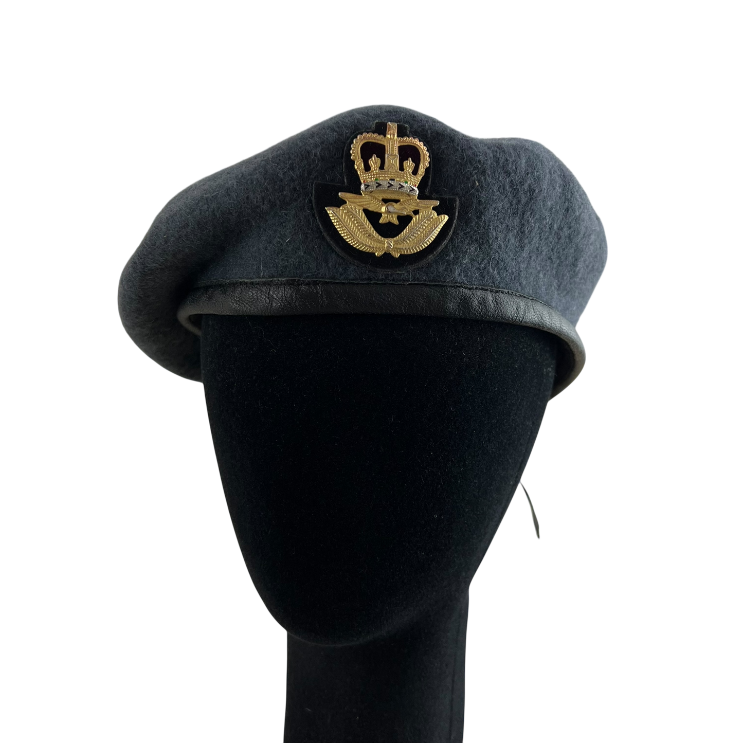 British RAF Beret w/ Officer's Badge - Medium 58cm