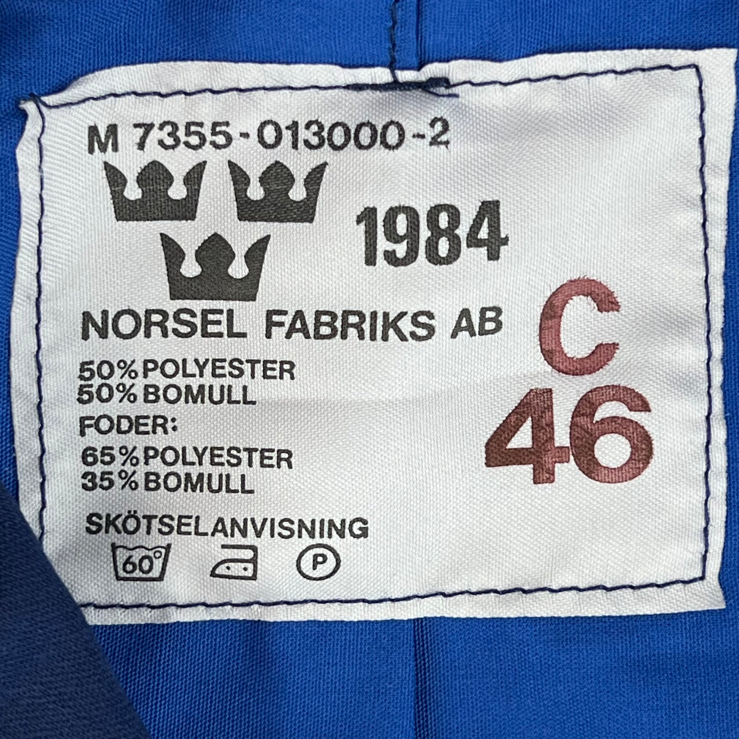 Swedish Navy Blue Work Utility Jacket - Medium