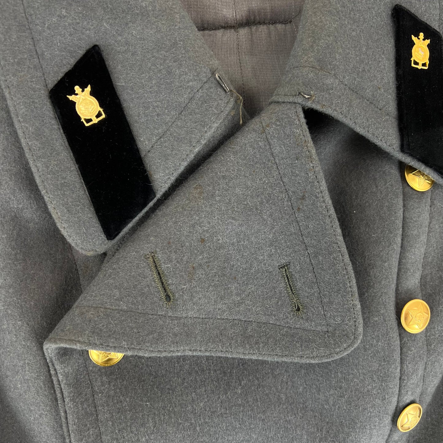 Soviet Army Officer's Greatcoat Construction Corps - Small