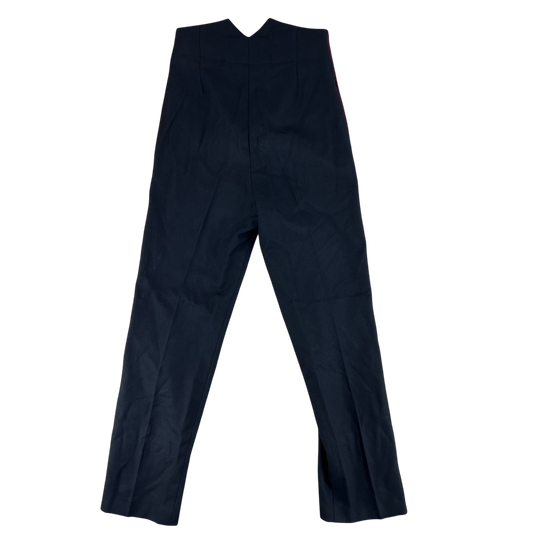British Army Footguards Officers' Black Red Stripe Trousers - W32 L32