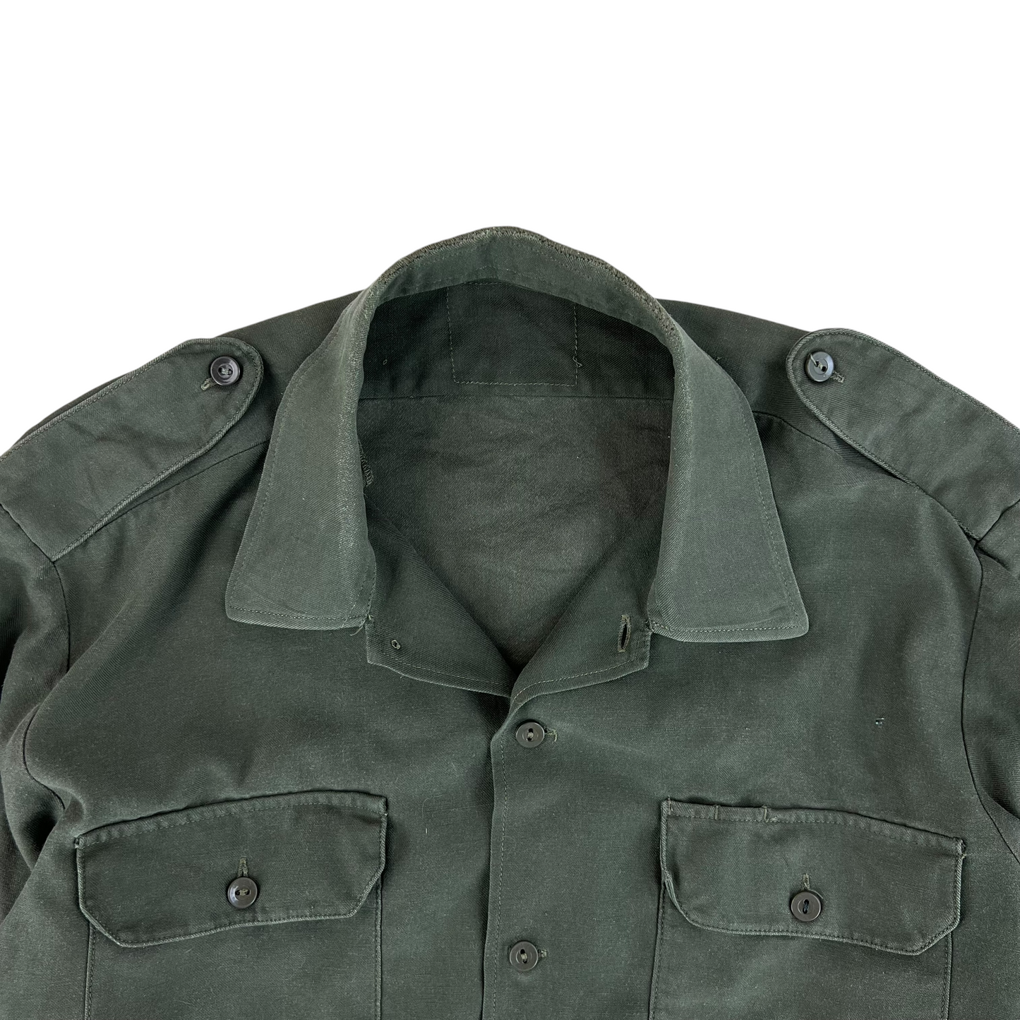 German Army Olive Green Long Sleeve Field Shirt - Medium