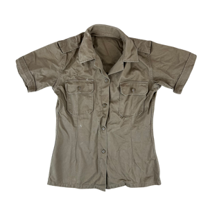 Greek Army M65 Khaki Shirt Short Sleeve - X Small