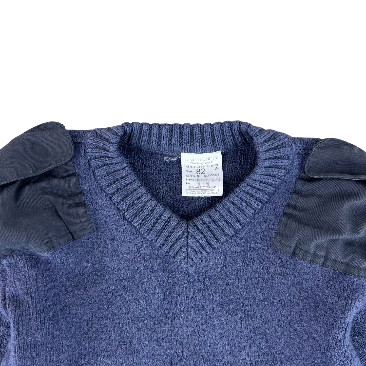 British RAF Wool V Neck Pullover Jersey Jumper - Small 82cm