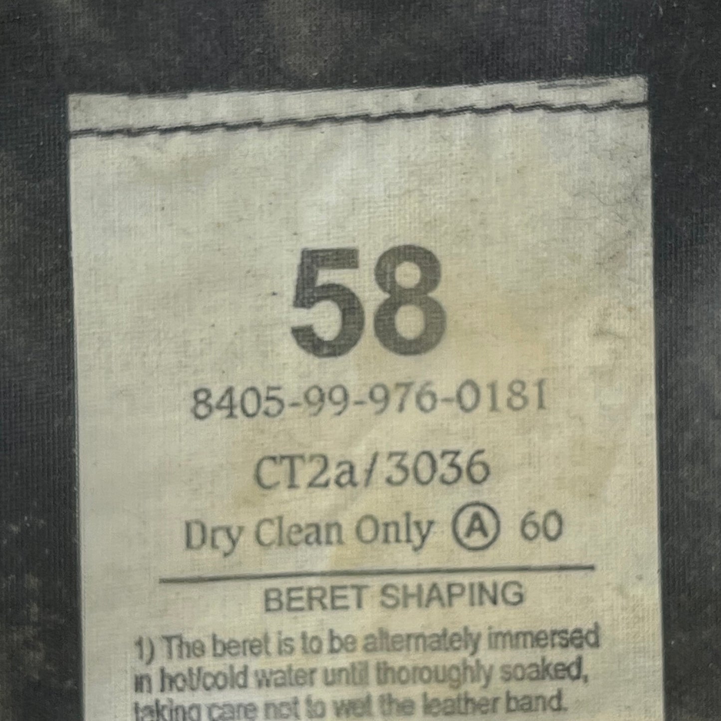 British Army Beret w/ Badge - KRRC - Medium 58cm