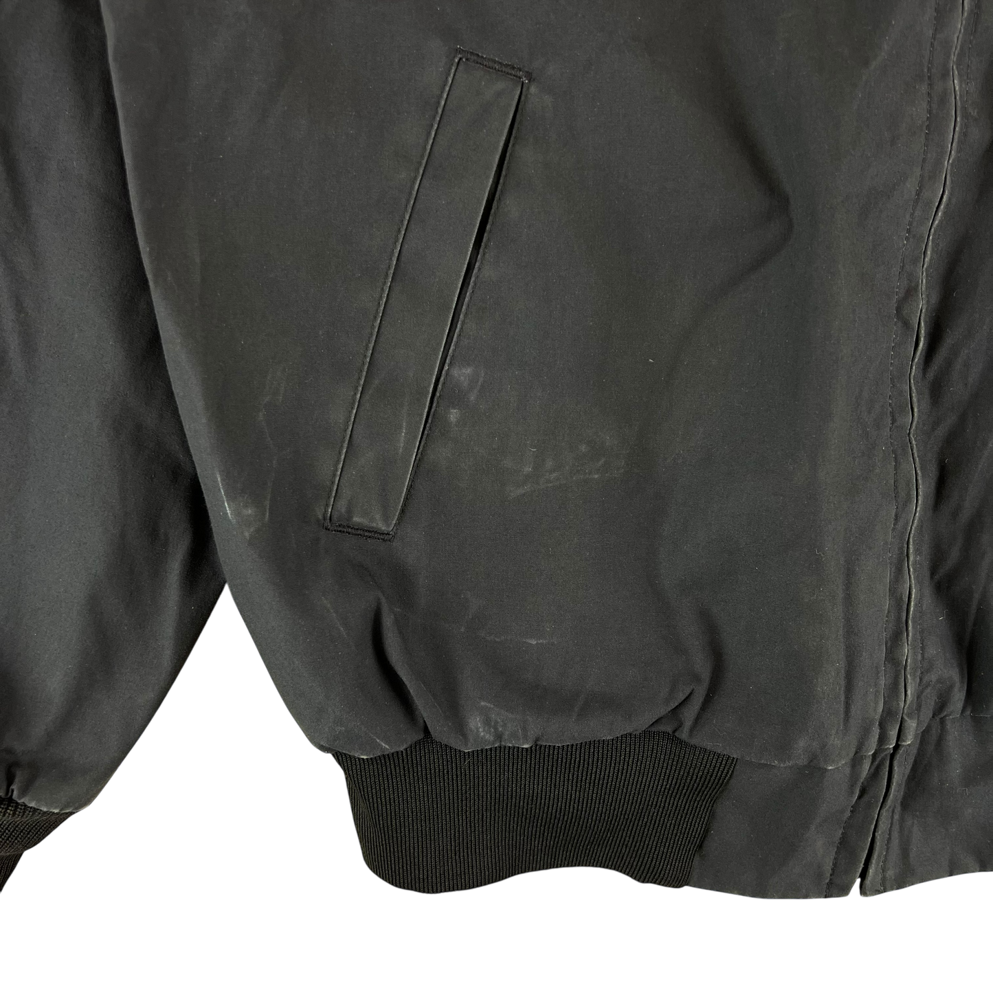 US Army Black Windbreaker Jacket - Medium