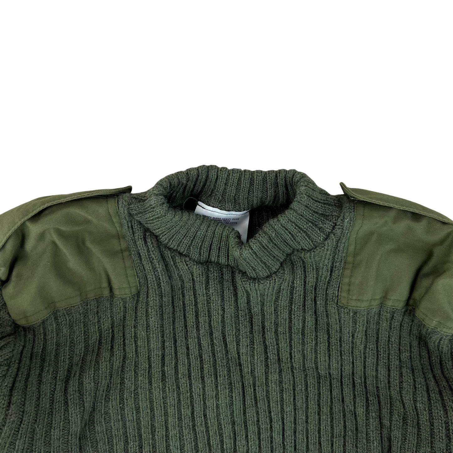 British Army Olive Green Pullover Jumper - Large 106cm